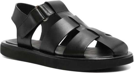 Studio Nicholson Cassius leren sandalen Zwart