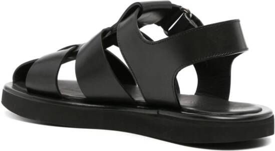 Studio Nicholson Cassius leren sandalen Zwart