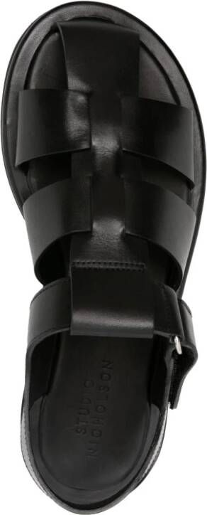 Studio Nicholson Cassius leren sandalen Zwart