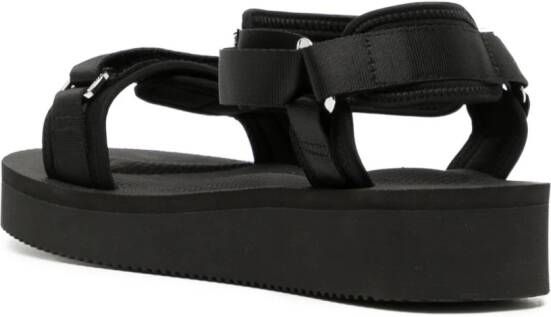 Suicoke Cel sandalen met logopatch Zwart