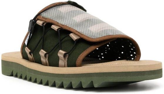 Suicoke Dao-2ab sandalen met geribbelde afwerking Bruin