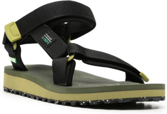 Suicoke Depa-2Cab-Eco sandalen met logopatch Groen