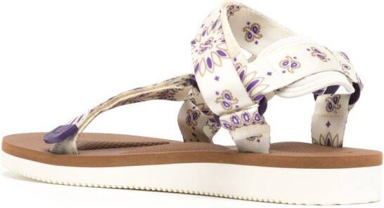 Suicoke DEPA-Cab sandalen met paisley-print Wit