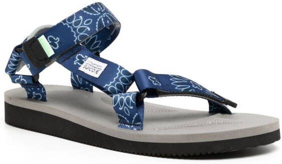 Suicoke DEPA-Cab sandalen met paisley-print Zwart