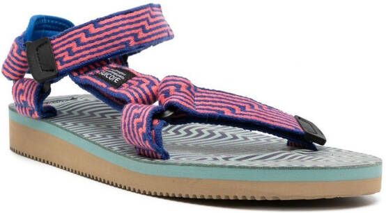 Suicoke DEPA-JC sandalen met jacquard Blauw
