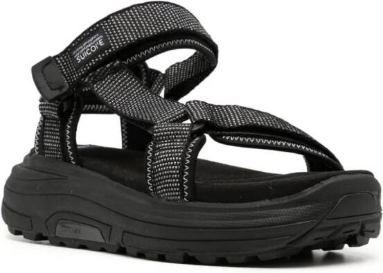Suicoke Depa Run 2 sandalen met logopatch Zwart
