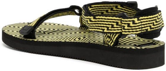 Suicoke DEPA sandalen met geometrisch patroon Zwart