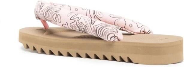 Suicoke GTA sandalen met bandje Roze