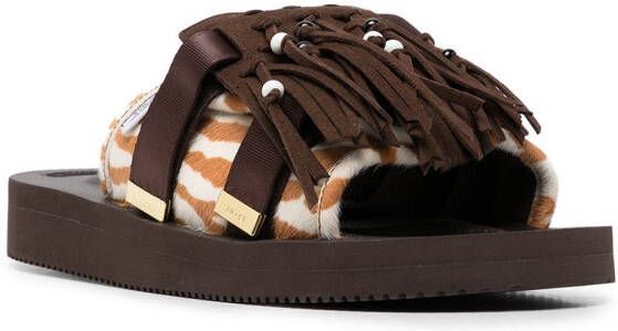 Suicoke HOTO sandalen met print Bruin