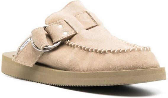 Suicoke Lemi suède loafers Beige