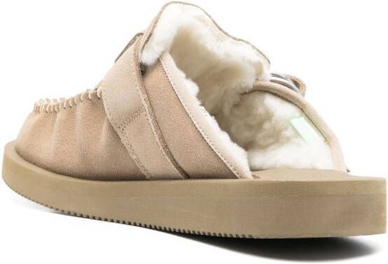 Suicoke Lemi suède loafers Beige