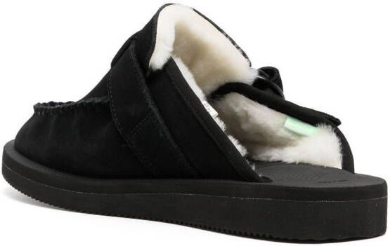 Suicoke Lemi suède loafers Zwart