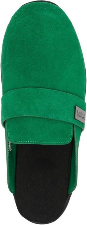 Suicoke Leren slippers Groen