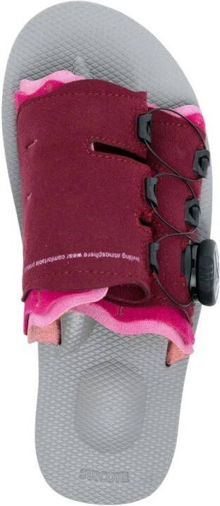 Suicoke Leta-AB sandalen met open neus Rood