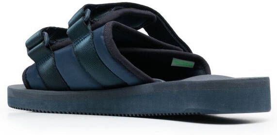 Suicoke Moto Cab slippers met klittenband Blauw