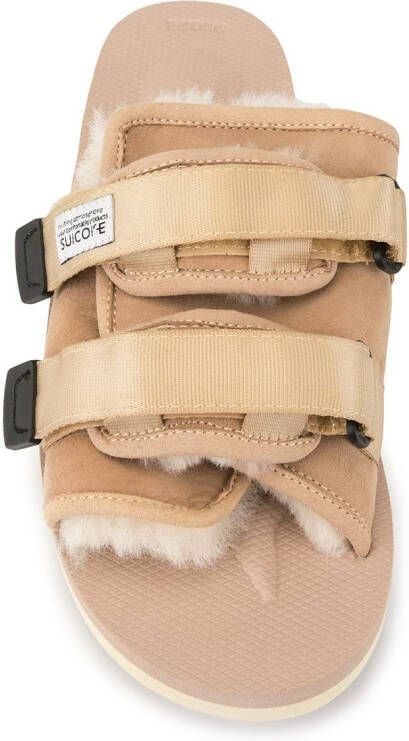 Suicoke Moto M2 sandalen met lamswol Bruin