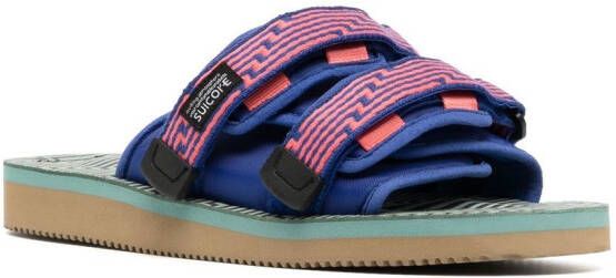 Suicoke Moto sandalen met klittenband Blauw