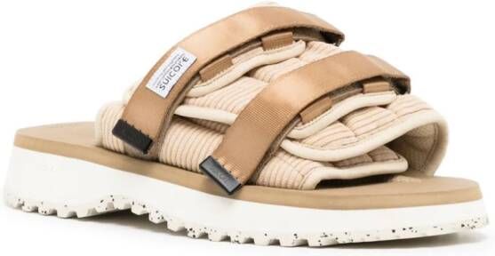 Suicoke Moto-Shellab sandalen met logopatch Beige