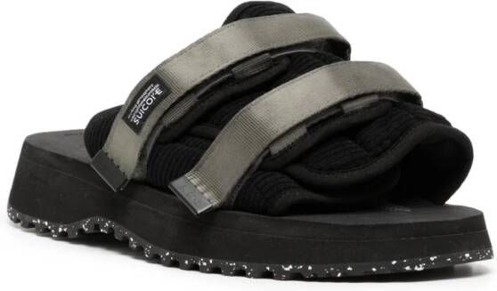 Suicoke Moto-Shellab sandalen met logopatch Zwart