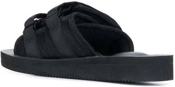 Suicoke Moto-VHL sandalen met lammy afwerking Zwart