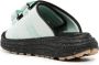 Suicoke Moto slippers met logopatch Blauw - Thumbnail 3