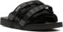 Suicoke Moto slippers met logopatch Zwart - Thumbnail 2
