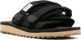 Suicoke Moto slippers met logopatch Zwart - Thumbnail 2