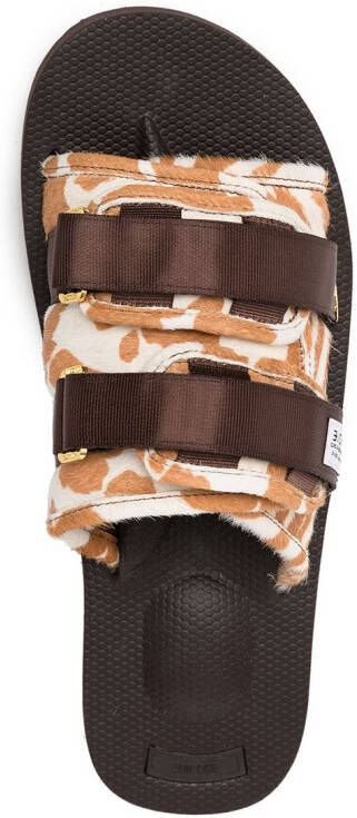 Suicoke MOTO-VHL sandalen met open neus Bruin