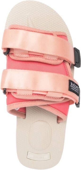 Suicoke Moto VPO slippers met plateauzool Roze