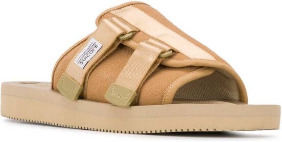 Suicoke Muiltjes met dubbele bandjes Beige