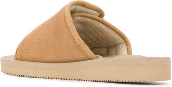 Suicoke Muiltjes met dubbele bandjes Beige