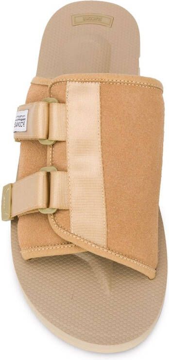 Suicoke Muiltjes met dubbele bandjes Beige