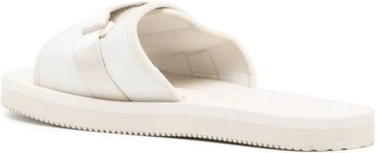 Suicoke Padri slippers met logopatch Beige