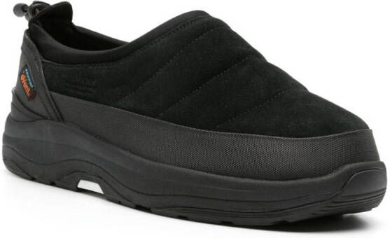 Suicoke Pepper-Sev suède slippers Zwart