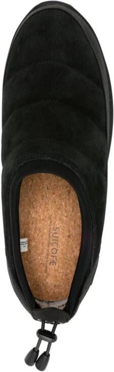Suicoke Pepper-Sev suède slippers Zwart
