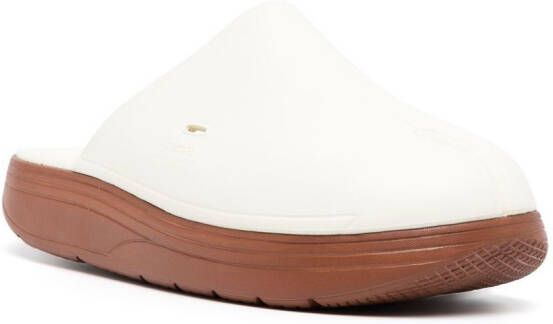 Suicoke POLK sandalen met gespleten neus Wit