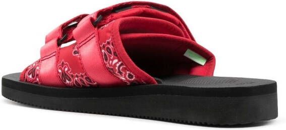 Suicoke Sandalen met dubbel bandje Rood