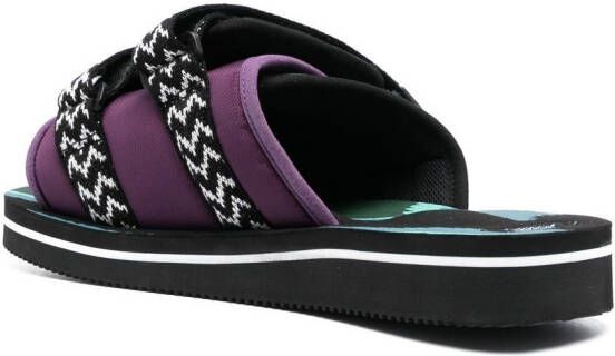 Suicoke Sandalen met dubbele bandjes Zwart