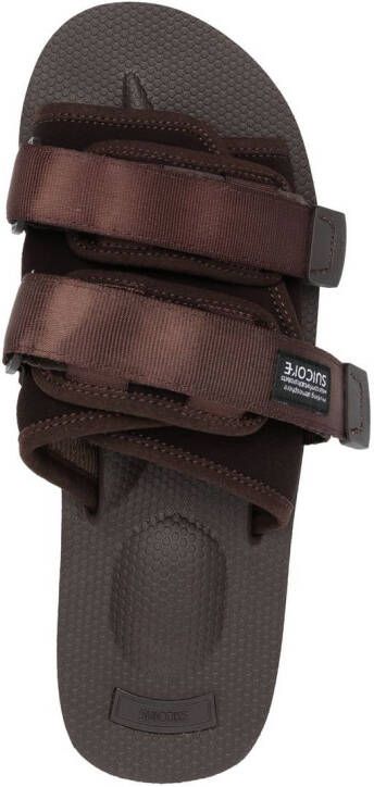 Suicoke Sandalen met klittenband Bruin