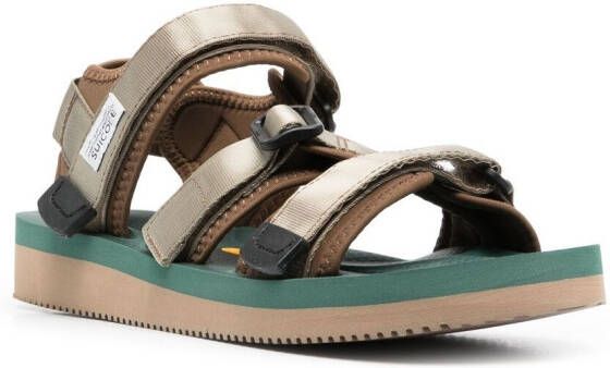 Suicoke Sandalen met klittenband Groen