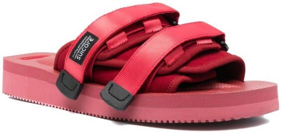 Suicoke Sandalen met klittenband Rood