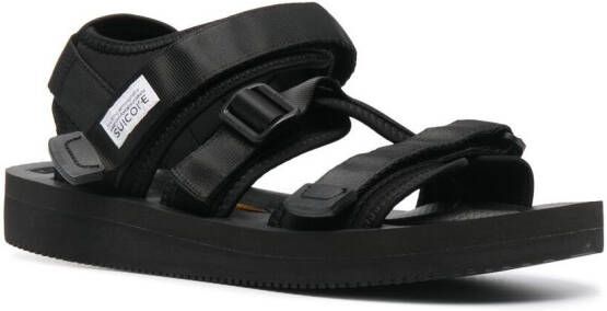 Suicoke Sandalen met klittenband Zwart