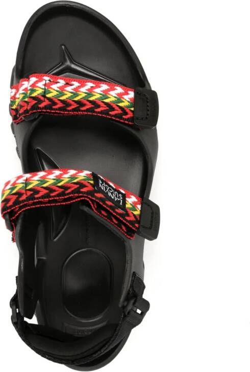 Suicoke Sandalen met klittenband Zwart