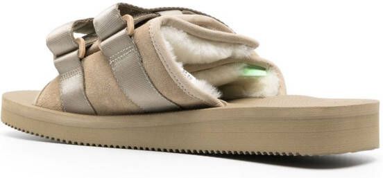 Suicoke Sandalen met logopatch Beige