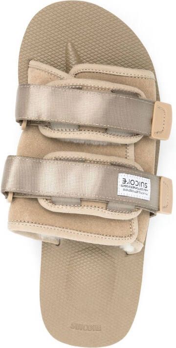 Suicoke Sandalen met logopatch Beige