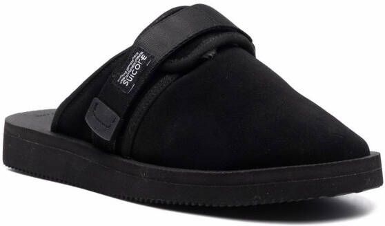 Suicoke Slippers met lammy voering Zwart