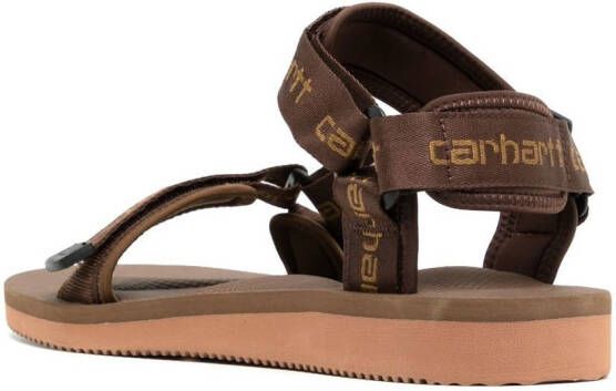 Suicoke x Carhartt sandalen met meerdere bandjes Bruin