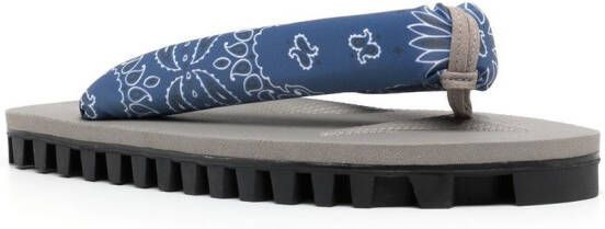 Suicoke x Needles GETA sandalen met bandjes Blauw