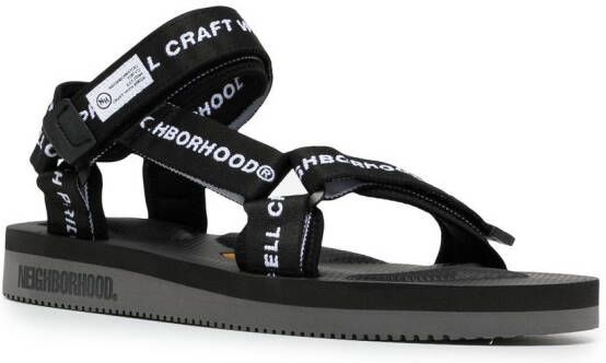 Suicoke x Neighborhood sandalen met logoband Zwart