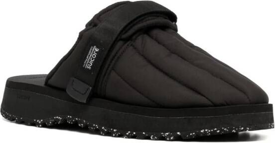 Suicoke Zavo gevoerde slippers Zwart